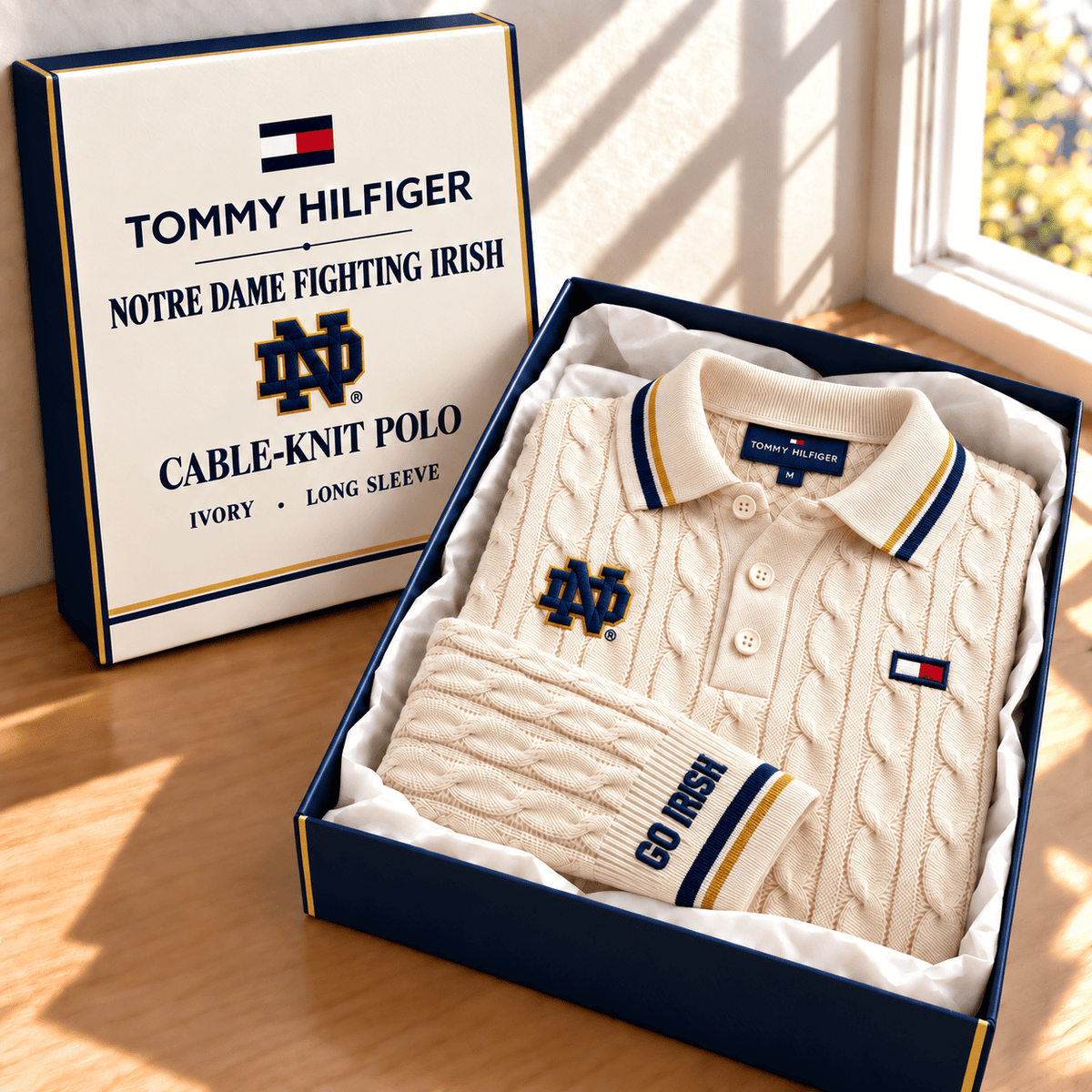 NDFI Premium Cable-Knit Polo TTTT