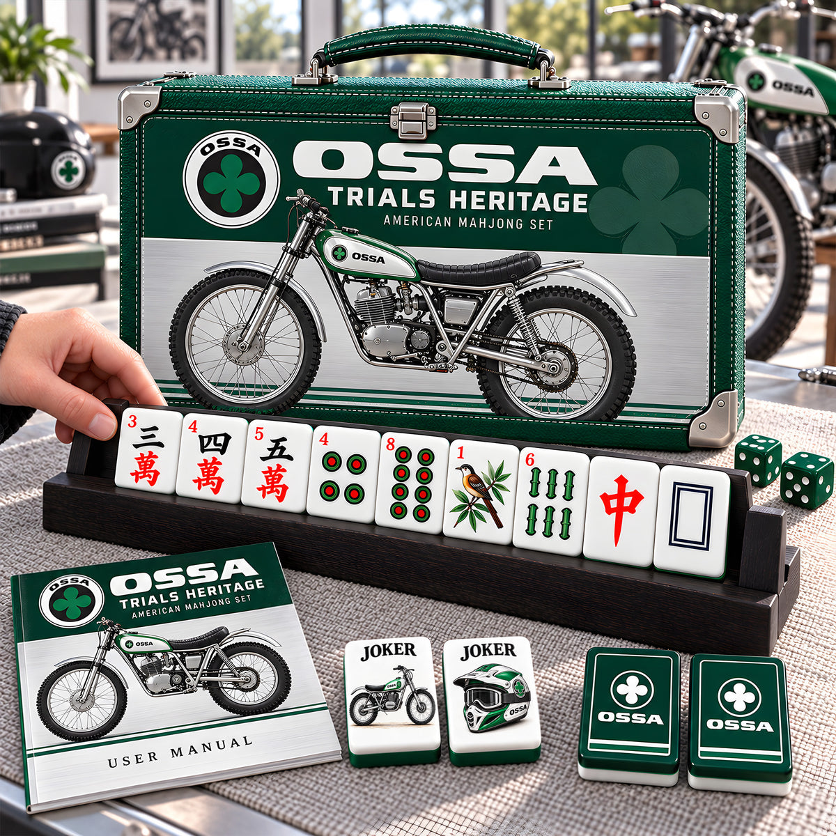 Premium OSS Mahjong Tiles Set PVNA